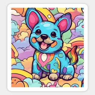 rainbow puppy Sticker